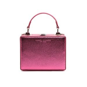 Brandon Blackwood pink metallic handbag